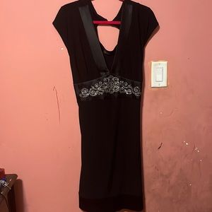 Black and silver dress